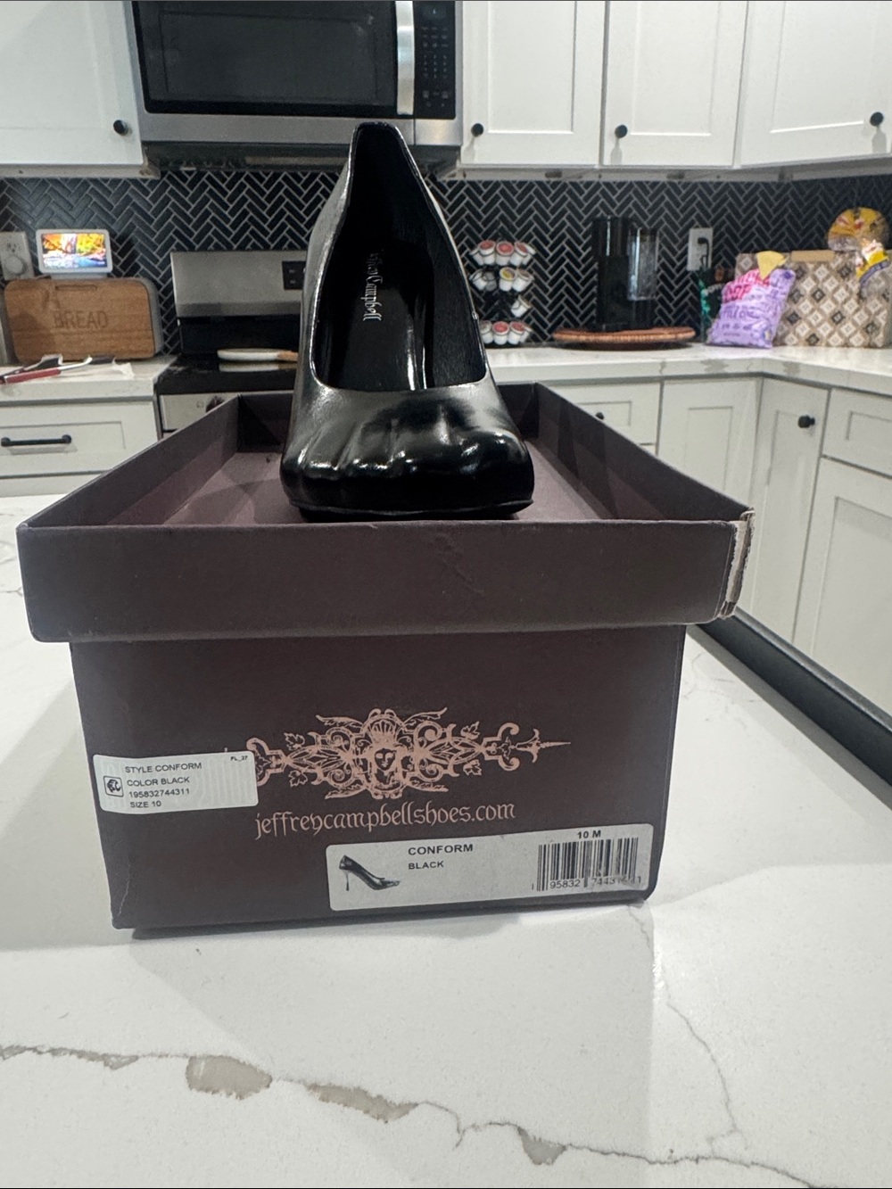 *RARE* Jeffrey Campbell Black Patent Leather Toe Pumps